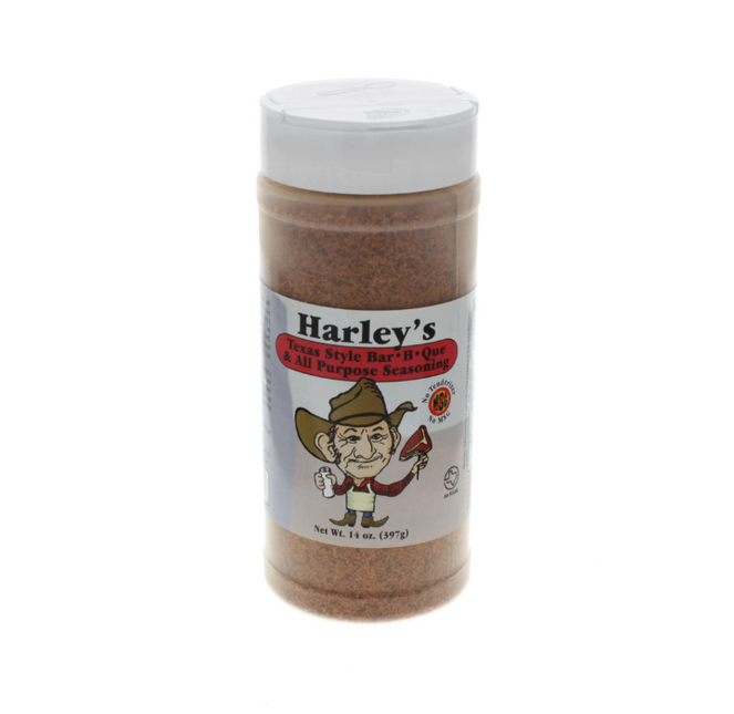 Harley's Texas Style Bar-B-Que & All Purpose Seasoning - NO MSG 14oz