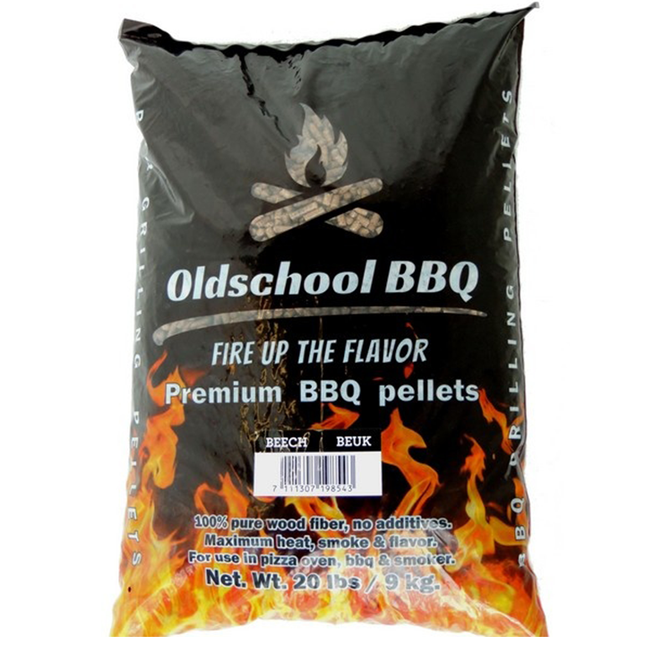 Oldschool BBQ Beuken Pellets 9 kg