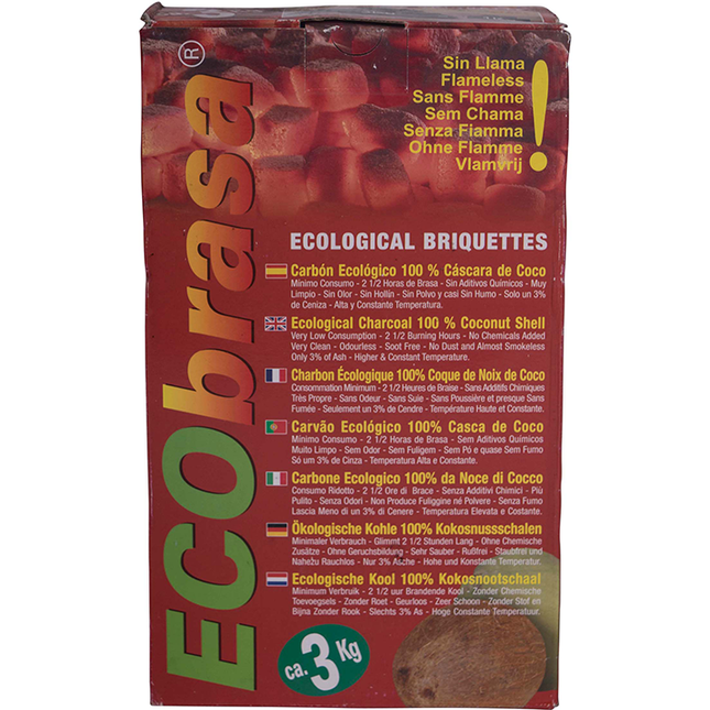 Ecobrasa Kokosbriketten Cubes 3 kg