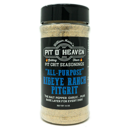 Pit O Heaven All Purpose Ribeye Ranch Pit Grit Rub 14 oz