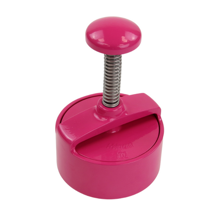 Aluminum Hamburger Press Pink Ø100mm