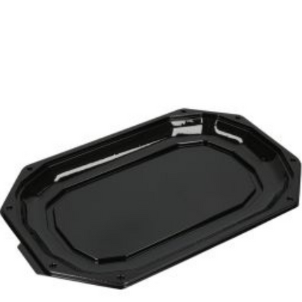 Schwarzes Catering-Tablett 36x24cm