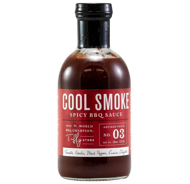 Tuffy Stone Cool Smoke Spicy BBQ Sauce 18oz