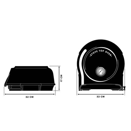 Fernus Stovetop Pizza Oven Pure Polished Aluminum