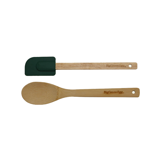 Big Green Egg Spatelmat met Houten Lepel & Pannenlikker