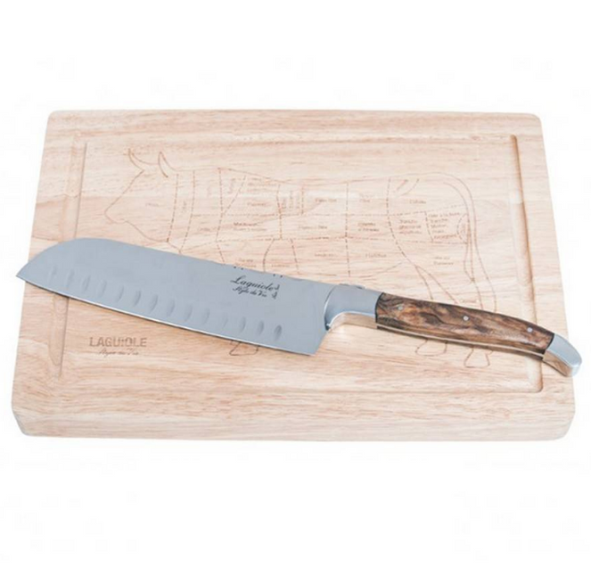 Laguiole Santoku Including Cutting Board