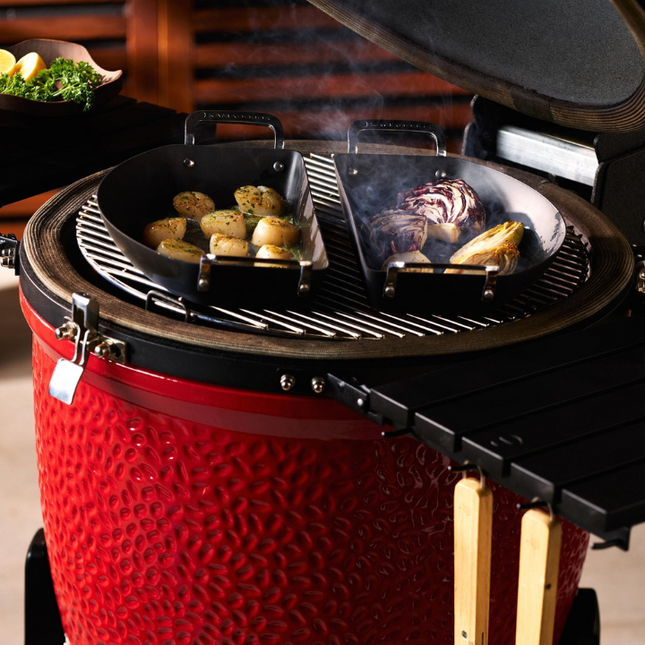 Kamado Joe Karbon Steel Half Moon Pfannenset