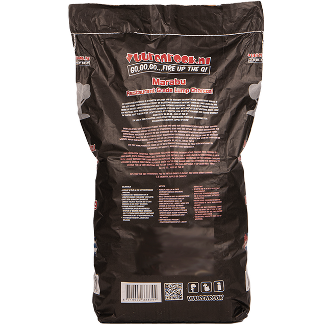 Vuur&Rook Restaurant Grade Marabu Charcoal 10 kg