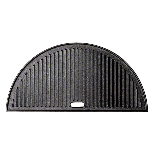 Bestcharcoal Cast Iron Half Moon Griddle Large