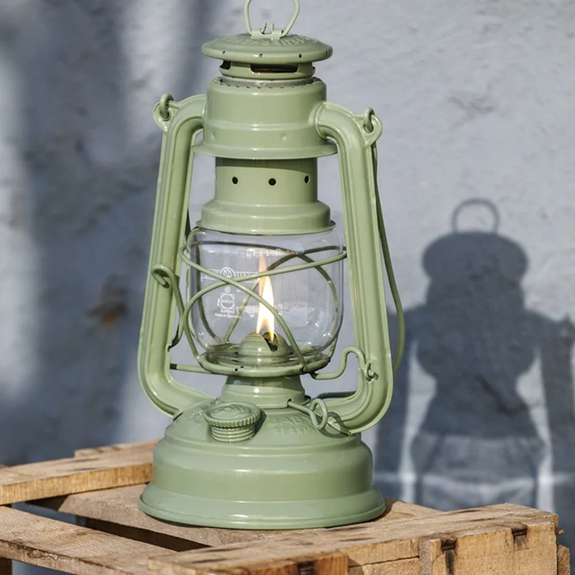 Original Feuerhand Storm Lantern Sage Green