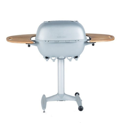 PK360 Grill &amp; Smoker Silver With Teak Side Tables