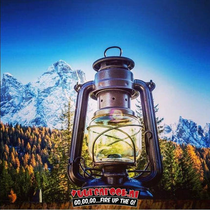 Original Feuerhand Storm Lantern Sparkling Iron