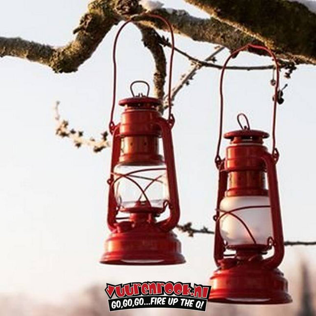 Original Feuerhand Storm Lantern Signal Red