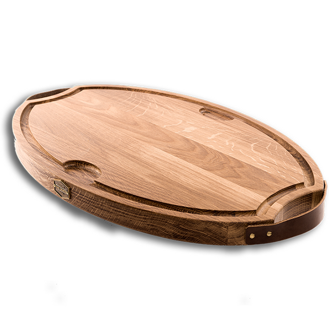 Baas Boards Oak Wooden Cutting Board Oval XXL 65 x 40 x 4 cm