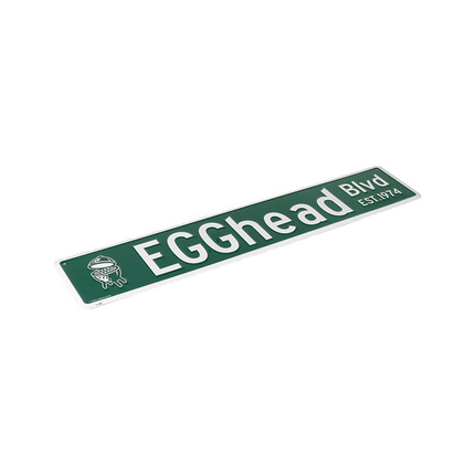 Big Green Egg Street Sign Egghead BLVD