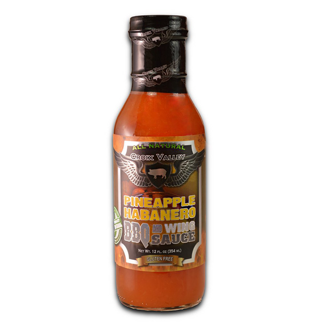 Croix Valley Pineapple Habanero BBQ &amp; Wing Sauce 12 oz 