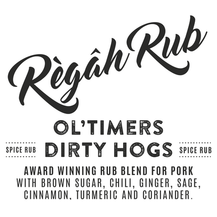 Regah Rub preisgekrönte Ol' Timers Dirty Hogs 1000 Gramm