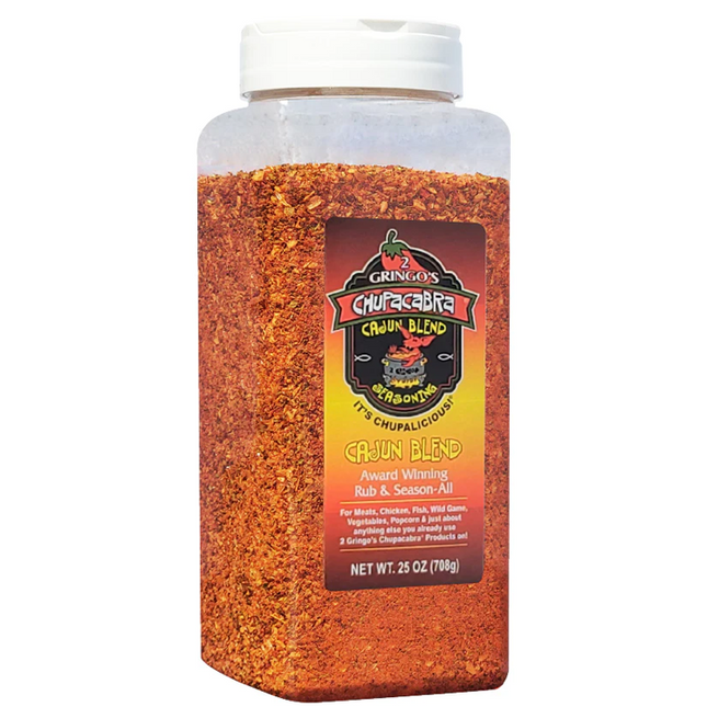 2 Gringos Chupacabra Cajun Blend Rub 25 oz