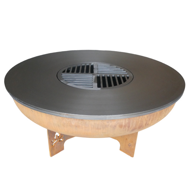 Oldschool BBQ Classic Lounge Fire Bowl with Baking Ring 100 cm