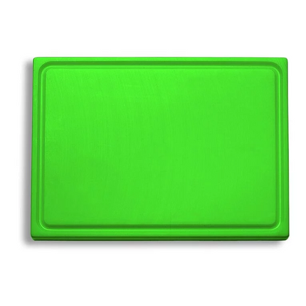 F-Dick Plastic Cutting Board with Drip Edge HACCP Green