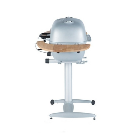 PK360 Grill &amp; Smoker Silver With Teak Side Tables