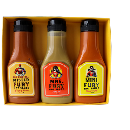 The Original Fury Hot Sauces Giftbox