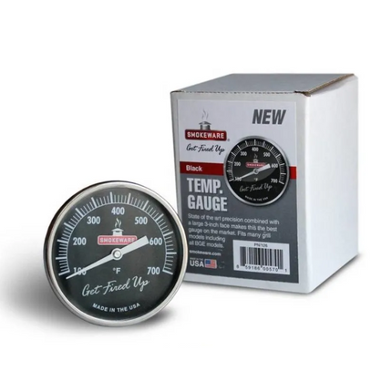 Smokeware RVS Thermometer Zwart °F 82mm