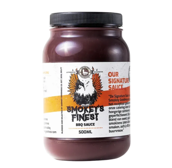 Smokey Goodness Smokey’s Finest Premium BBQ Saus 500 ml