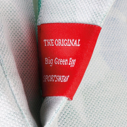 Big Green Egg Golf-Poloshirt weiß von innen nach außen