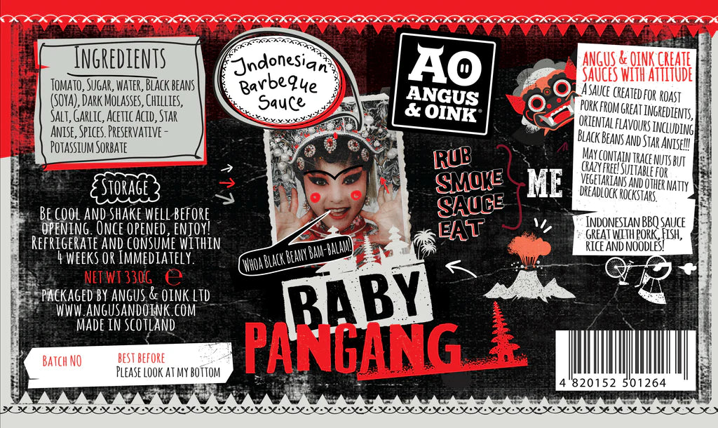 Angus&amp;Oink Baby Pangang Indonesische BBQ-Sauce 330 Gramm