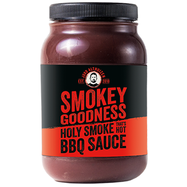 Smokey Güte, heiliger Rauch, das ist heiß! Premium BBQ-Sauce 500 ml