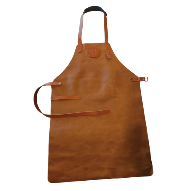 OFYR Leather Apron Brown