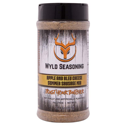 Butcher BBQ Wyld Seasoning Apple & Bleu Cheese Summer Sausage Mix 12.4 oz