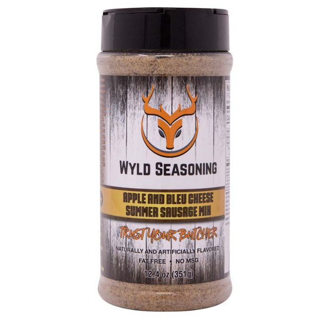 Butcher BBQ Wyld Seasoning Apple & Bleu Cheese Summer Sausage Mix 12.4 oz