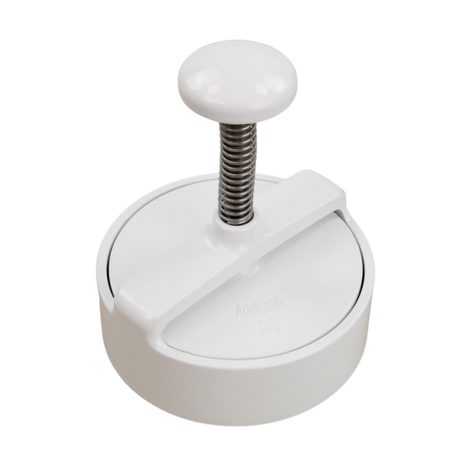 Aluminum Hamburger Press White Ø125mm