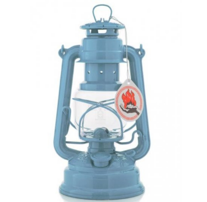 Original Feuerhand Storm Lantern Pastel Blue