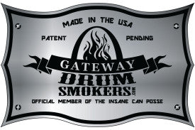 Gateway Drum Smoker – 55 Gallonen, mattrot, ohne Platte