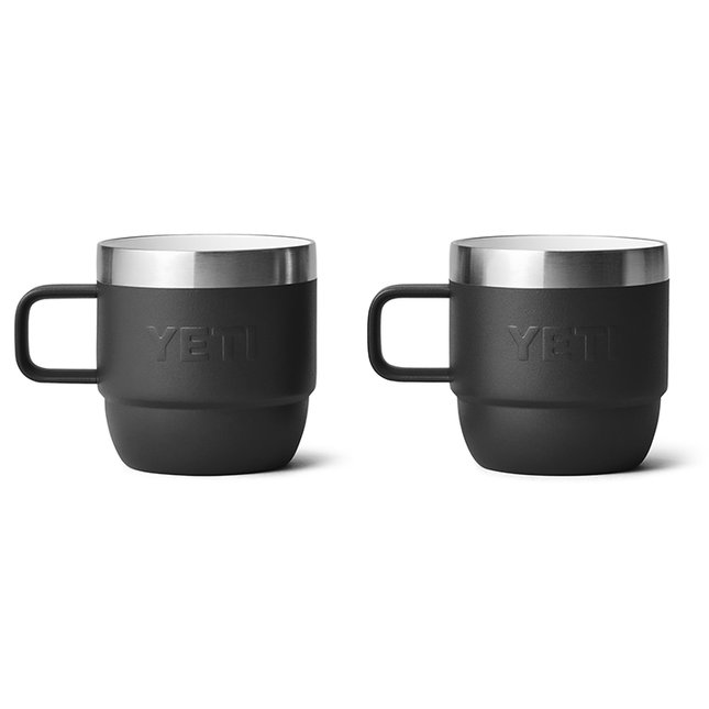 Yeti Rambler Stapelbare Tassen Schwarz 2 Stück 6 oz