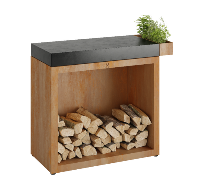 OFYR Butcher Block Storage Corten 90