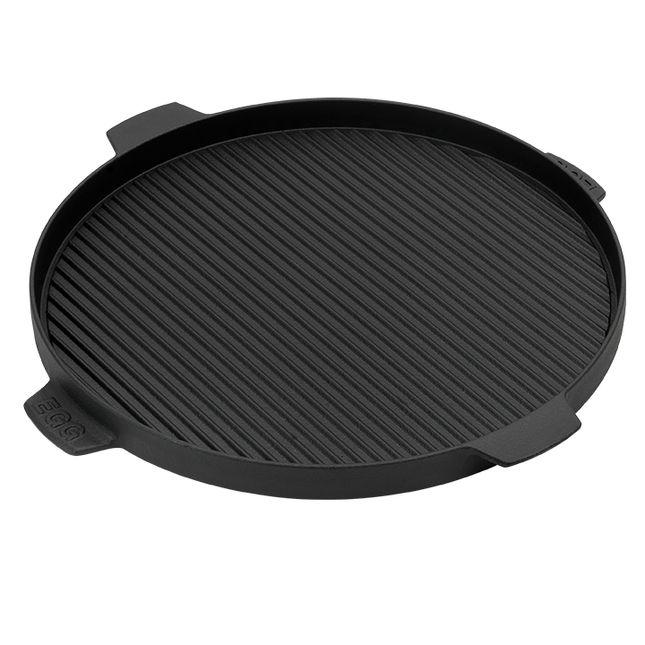 Vorgewürzte Plancha-Grillplatte aus Gusseisen von Big Green Egg (Groß/XLarge/XXLarge).