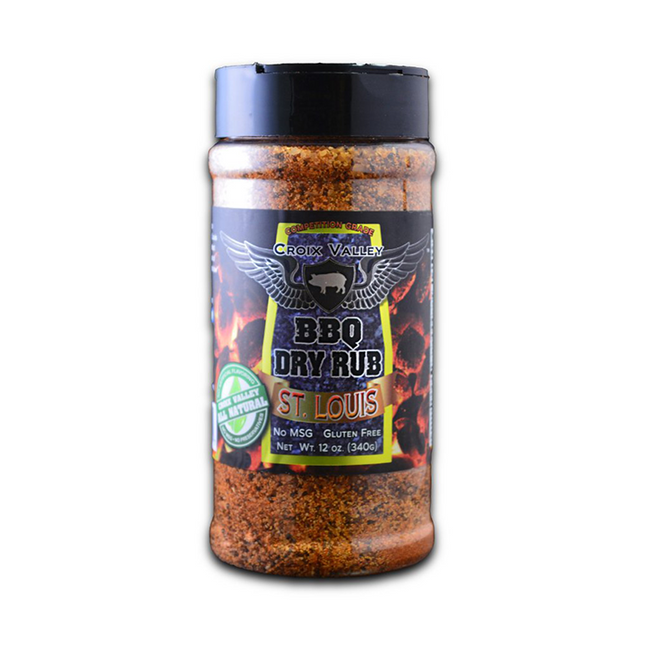 Croix Valley St. Louis BBQ Dry Rub 12 oz