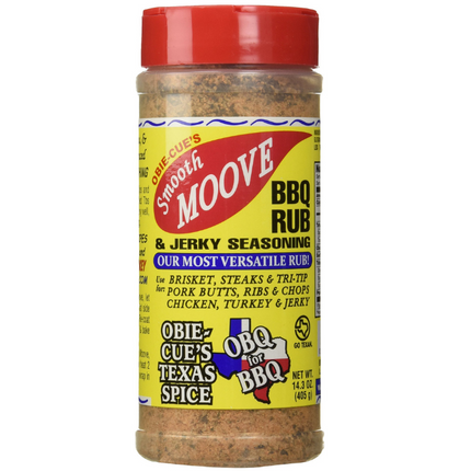 Obie Cue's Smooth Moove BBQ Rub & Jerk 14.3oz