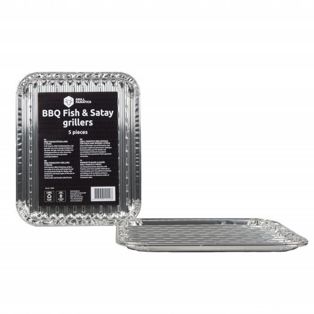 Grill Fanatics Aluminium Fish & Satay Grillers 5 stuks