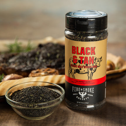 Fire&Smoke Black & Tan Black Salt Steak Rub 13.6 oz