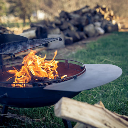 Barebones Cowboy Fire Pit Grill System Small