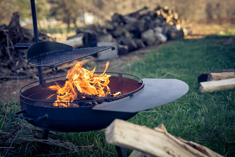 Barebones Cowboy Fire Pit Grill System Small