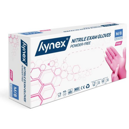 Hynex Nitril Handschoenen Xtra Strong Roze 100 stuks Medium