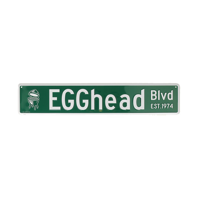 Big Green Egg Street Sign Egghead BLVD