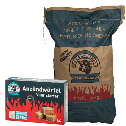 Black Ranch Red Quebracho Argentinien Holzkohle 15 kg