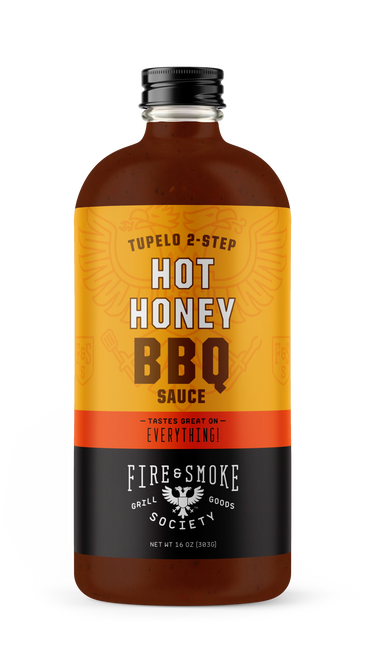 Fire&Smoke Tupelo 2-Step Hot Honey BBQ Sauce 16.4 oz